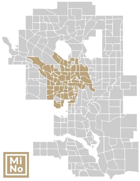 Map of Calgary infill communities